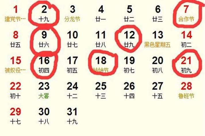 2026年七月安床吉日查詢