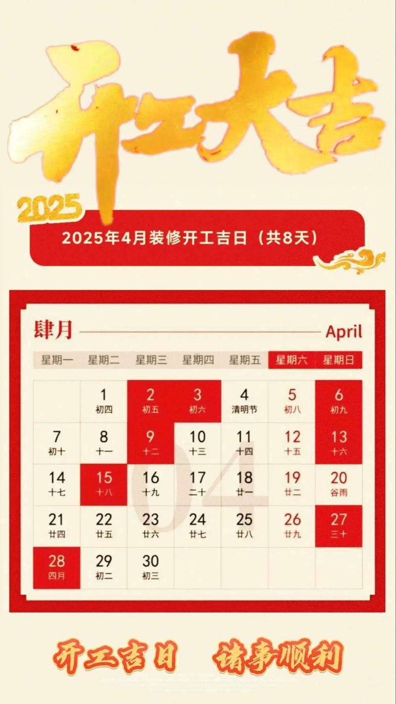 2025年10月動工吉日查詢表
