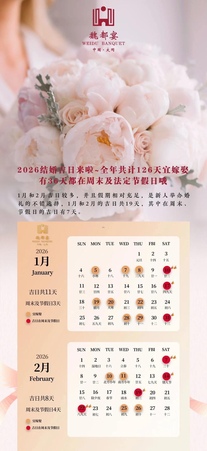 2026年三月結婚吉日一覽表