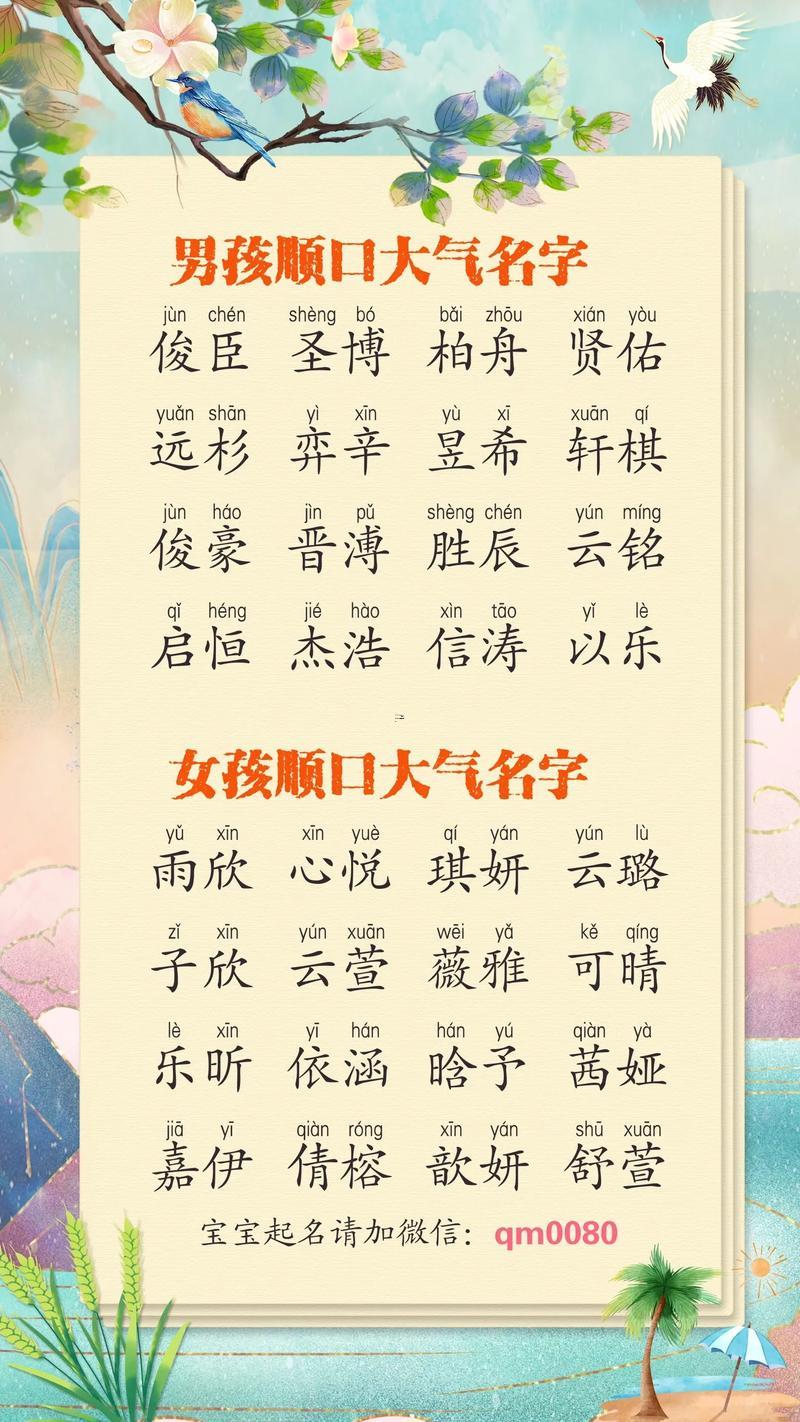 女寶寶取名