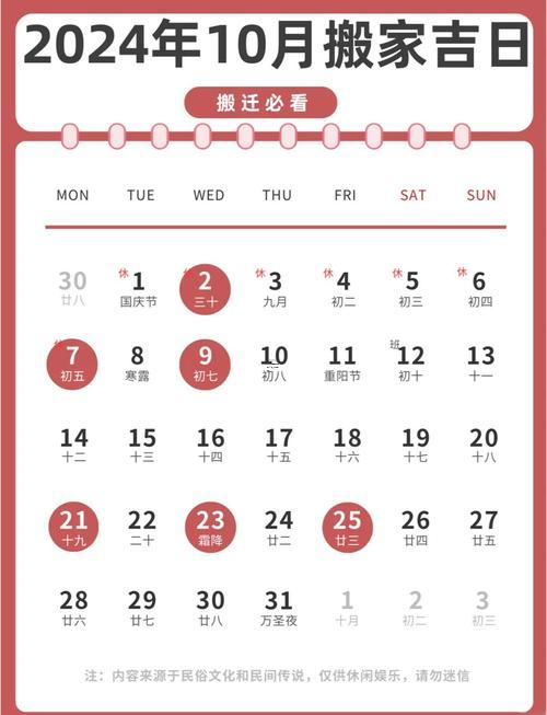 2025年10月進家具的好日子