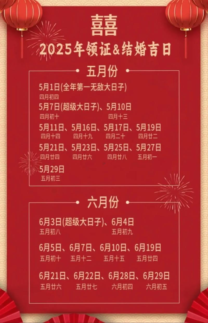 2025年10月訂婚的好日子